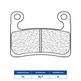 PASTIGLIE FRENO ANTERIORE CL BRAKES 1257A3+ 641257A3+.jpg PASTIGLIE FRENO ANTERIORE CL BRAKES 1257A3+