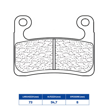 641257A3+.jpg PASTIGLIE FRENO ANTERIORE CL BRAKES 1257A3+