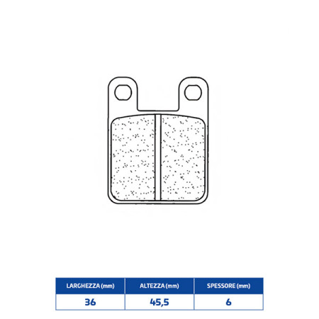 642377RX3.jpg **NUOVO** PASTIGLIE FRENO POSTERIORE CL BRAKES 2377RX3