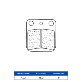 Pastiglie freno cl brakes 2408mx10 642408MX10.jpg Pastiglie freno cl brakes 2408mx10