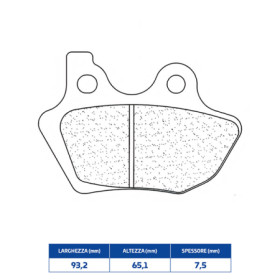 PASTIGLIE FRENO POSTERIORE CL BRAKES 2958RX3 642958RX3_01.jpg PASTIGLIE FRENO POSTERIORE CL BRAKES 2958RX3