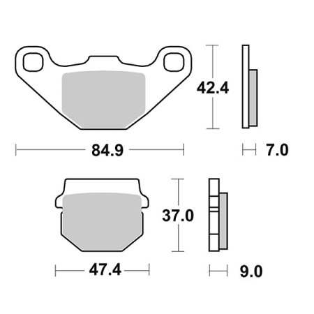 656101HM.jpg PASTIGLIE FRENO SBS 101HM