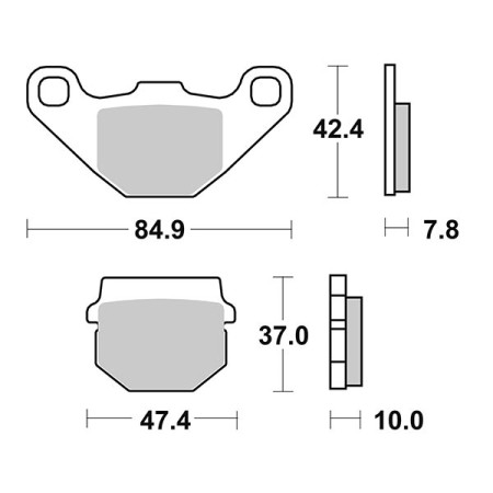 656102HM.jpg PASTIGLIE FRENO SBS 102HM