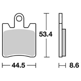 SET 4 PASTIGLIE FRENO SBS 146HM 656146HM.jpg SET 4 PASTIGLIE FRENO SBS 146HM