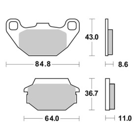 PASTIGLIE FRENO SBS 154HM MARSRV03SISTEMIIMGSGR656154HM.jpg PASTIGLIE FRENO SBS 154HM
