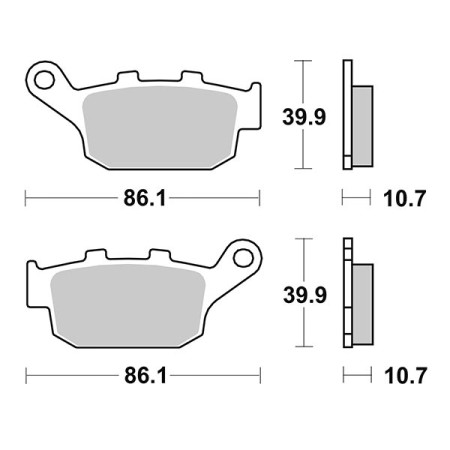 656161HM.jpg PASTIGLIE FRENO SBS 161HM