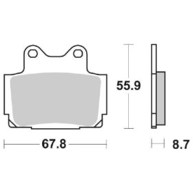 PASTIGLIE FRENO POSTERIORE SBS 570LS 6565706_01.jpg PASTIGLIE FRENO POSTERIORE SBS 570LS