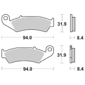 PASTIGLIE FRENO POSTERIORE SBS 623LF 6566231.jpg PASTIGLIE FRENO POSTERIORE SBS 623LF