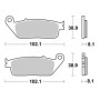 656627SP_01.jpg PASTIGLIE FRENO ANTERIORE SBS 627SP
