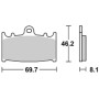 656631SP_01.jpg PASTIGLIE FRENO ANTERIORE SBS 631SP