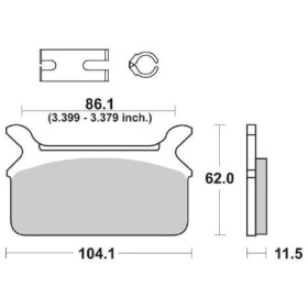 PASTIGLIE FRENO POSTERIORE SBS 668LF 6566681.jpg PASTIGLIE FRENO POSTERIORE SBS 668LF
