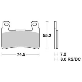 PASTIGLIE FRENO ANTERIORE SBS 734HS 6567345_01.jpg PASTIGLIE FRENO ANTERIORE SBS 734HS