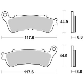 6568285_01.jpg PASTIGLIE FRENO ANTERIORE SBS 828HS