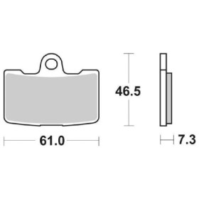 6568565.jpg SET 4 PASTIGLIE FRENO SBS 856HS