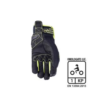 81040L_01.jpg GUANTI FIVE RS3 BLACK/FLUO YELLOW (M) Rif.FIVE: 0217141609