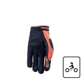 81179L_01.jpg GUANTI FIVE MXF3 BLACK/FLUO ORANGE (S) Rif.FIVE: 1217091508