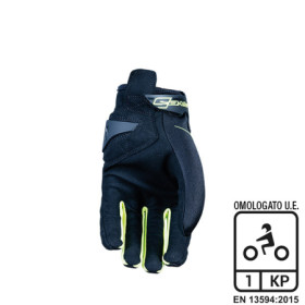81233L_01.jpg GUANTI FIVE GLOBE BLACK/FLUOYELLOW (L) Rif.FIVE: 0221151610