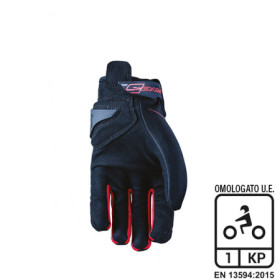 81234L_01.jpg GUANTI FIVE GLOBE BLACK/RED (XL) Rif.FIVE: 0221151811