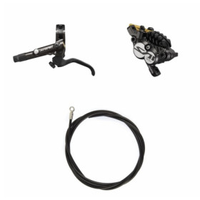 IM820BJLFPNA100.jpg SHIMANO SAINT IMPIANTO Freno (kit) BRM820BJKIT Sx / Ant. Metallica con aletta Senza adattatore 1000 (black)