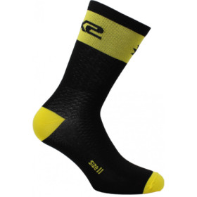 CORTA NERO GIALLO.jpg SHORT LOGO CALZA CORTA BLACK/YELLOW TG.40-43