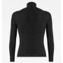 MAGLIA STAY WARM MANICA LUNGA COLLO ALTO IN FIBRA D'ARGENTO
