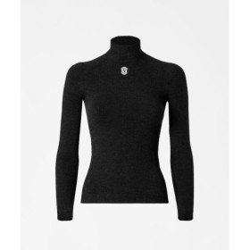 293949_3.jpg MAGLIA STAY WARM MANICA LUNGA COLLO ALTO IN FIBRA D'ARGENTO