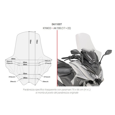 D6110ST.jpg SCHERMO TRASP. KYMCO AK 550 (2017)