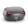 E455N.jpg Bauletto monolock nero 45 lt. con catadiotri rossi