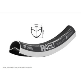2040005500.jpg Cerchio dt swiss r 461 28, nero, 24 fori, 622-18,