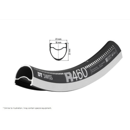2040005500.jpg Cerchio dt swiss r 461 28, nero, 24 fori, 622-18,
