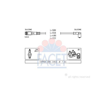 SERIE CAVI ACCENSIONE COMPLETA