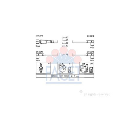 SERIE CAVI ACCENSIONE COMPLETA