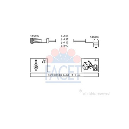 SERIE CAVI ACCENSIONE COMPLETA