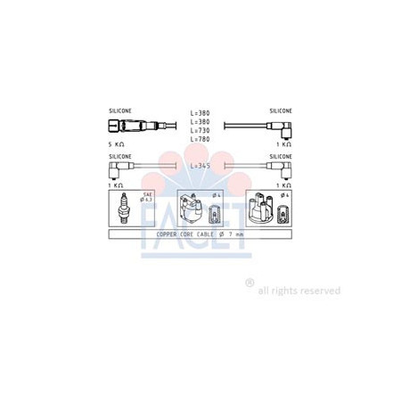 SERIE CAVI ACCENSIONE COMPLETA
