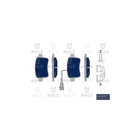 KIT PASTIGLIE FRENO, FRENO A DISCO - AKRON