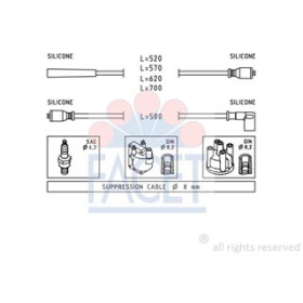 SERIE CAVI FORD ORION II 1.3