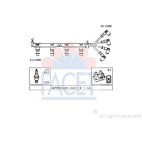 SERIE CAVI ACCENSIONE COMPLETA