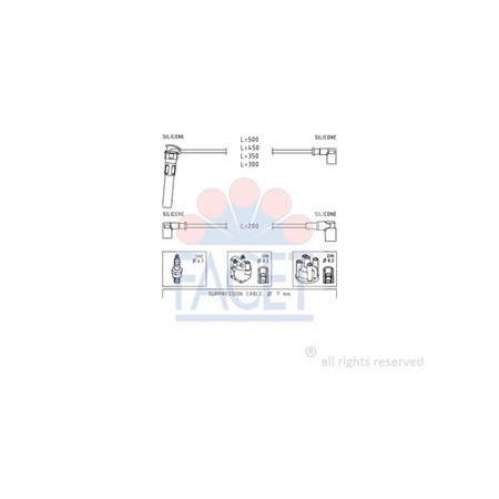 SERIE CAVI ACCENSIONE COMPLETA