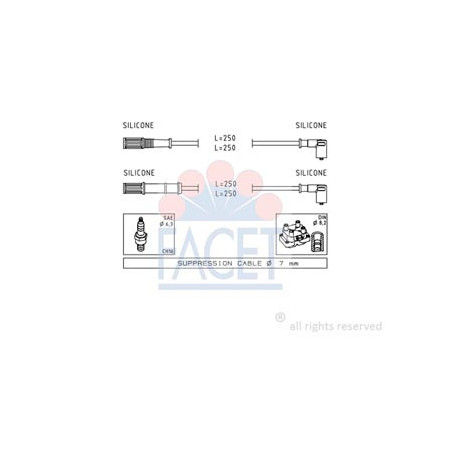 SERIE CAVI ACCENSIONE COMPLETA