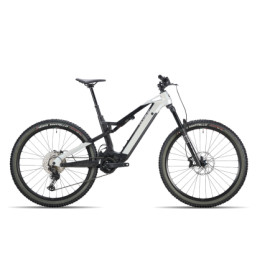 BONIT00ML16MY26.jpg OLYMPIA - E-BIKE NITRO E-P3+MX M/L -16 - ARGENTO/NERO BI-AMMORTIZZATA - MOTORE POLINI - TELAIO IN CARBONIO