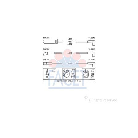 SERIE CAVI ACCENSIONE COMPLETA
