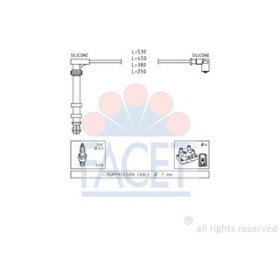 SERIE CAVI ACCENSIONE COMPLETA