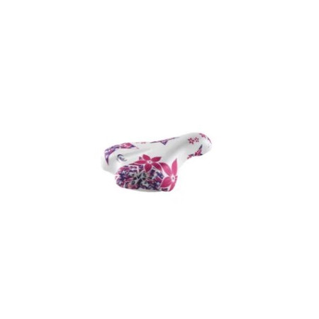 307250710.jpg SELLA JUNIOR FLOWER 14/16" 210x140mm IN POLIURETANO BIANCO/ROSA