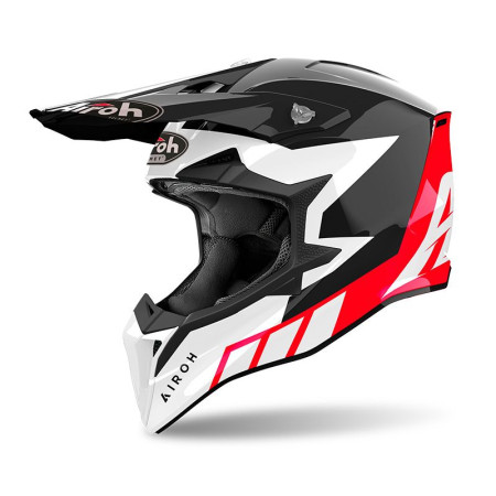 WRAAPBIANERROS.jpg CASCO CROSS AIROH WRAAAP RELOADED RED GLOSS TAGLIA L