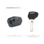 K355NT2.jpg KAPPA BAULETTO MONOLOCK 35LT. NERO TECH VERS2 PER 2 CASCHI APERTI