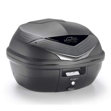 K355NT2ACCES.jpg KAPPA BAULETTO MONOLOCK 35LT. NERO TECH VERS2 PER 2 CASCHI APERTI