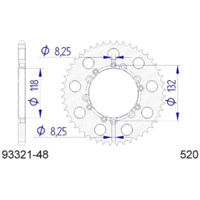 540012948A.jpg Corona afam in alluminio p520 - z48 (dis.00129)