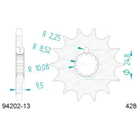 540051513A.jpg Pignone afam in acciaio p428 - z13 (dis.00515)