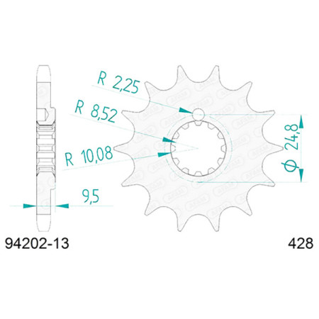 540051513A.jpg Pignone afam in acciaio p428 - z13 (dis.00515)
