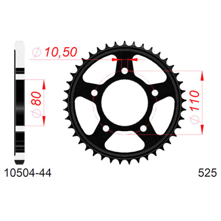 541050444A.jpg Corona afam in acciaio p525 - z44 (dis.10504)